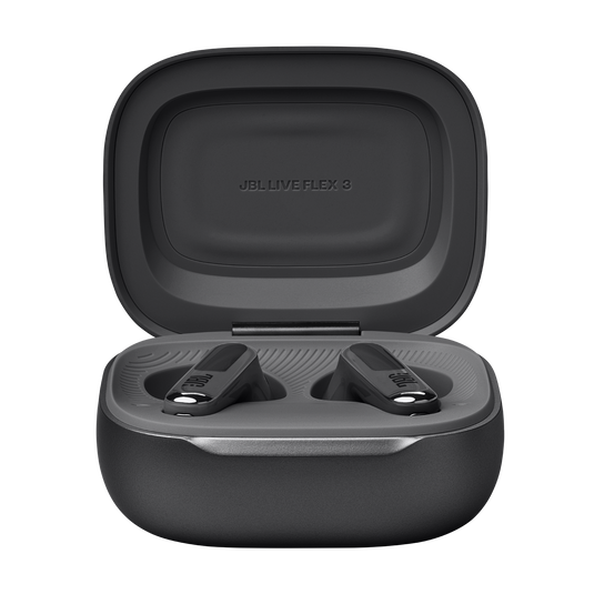 JBL Live Flex 3 - Black - True wireless noise-cancelling open-stick earbuds - Detailshot 2 image number null